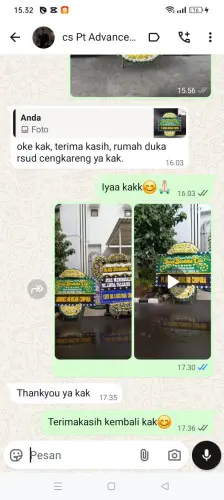 Testimonial Papan Bunga Pernikahan daroyon